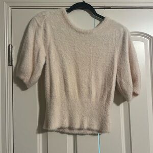Chelsea & Violet Cream Fuzzy Sweater